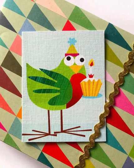 Bird and Cake Card