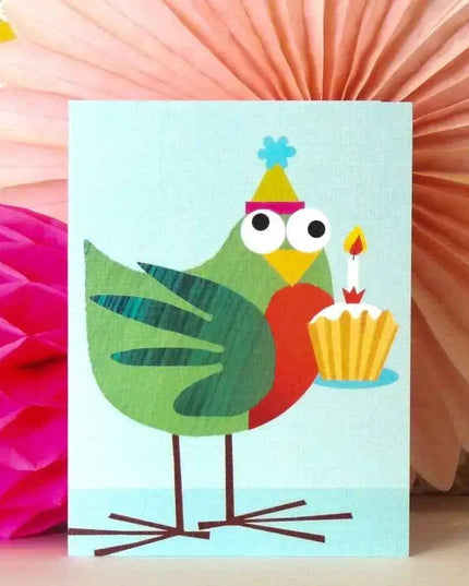 Bird and Cake Card