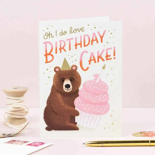 Birthday Bear | Animal Birthday Card | Kids Greeting Card