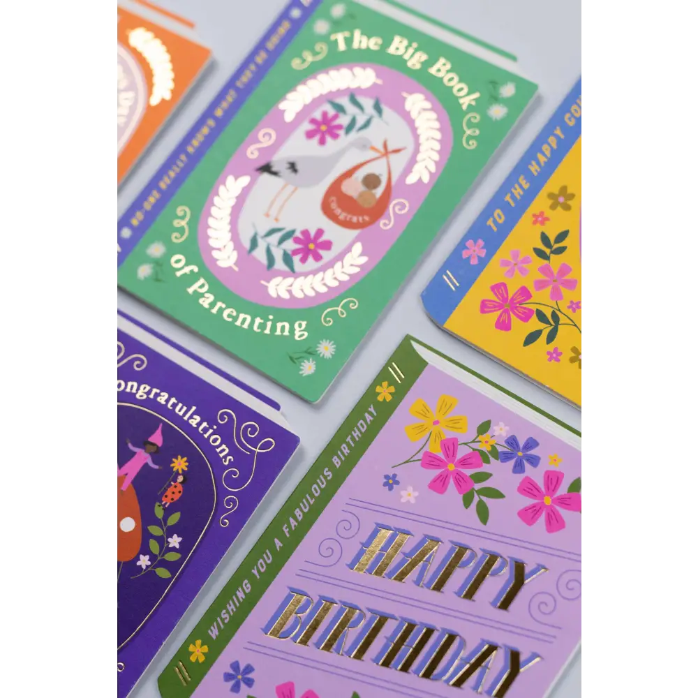 Birthday Book Card | Female Birthday Card | Gold Foil Card