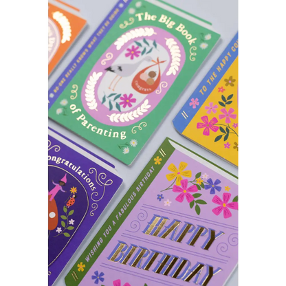 Birthday Book Card | Female Birthday Card | Gold Foil Card