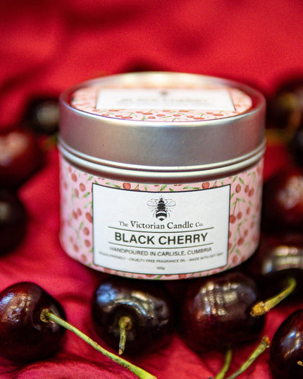 Black Cherry - Scented Candle - 100ml Tin