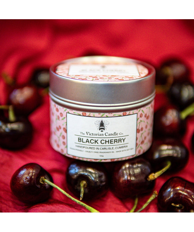 Black Cherry - Scented Candle - 100ml Tin