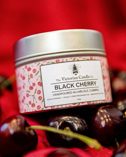 Black Cherry - Scented Candle - 100ml Tin