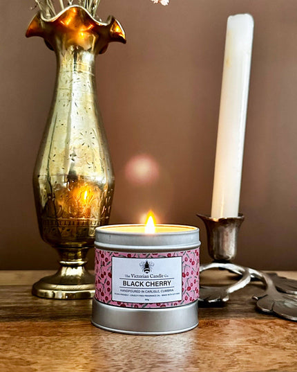 Black Cherry - Scented Candle - 100ml Tin