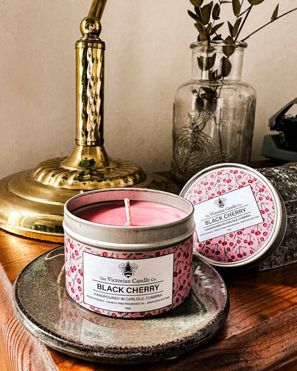 Black Cherry - Scented Candle - 100ml Tin