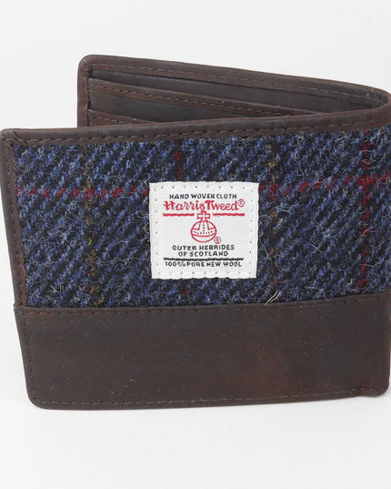Blue Harris Tweed Wallet - Stylish mens wallet