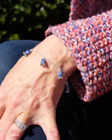 Bluebell Flower Charm Bracelet