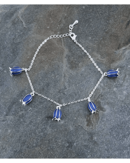 Bluebell Flower Charm Bracelet
