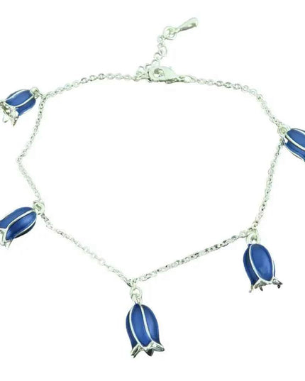 Bluebell Flower Charm Bracelet
