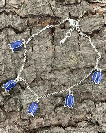 Bluebell Flower Charm Bracelet