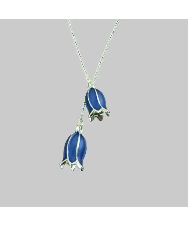 Bluebell Flower Pendant Necklace