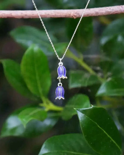 Bluebell Flower Pendant Necklace