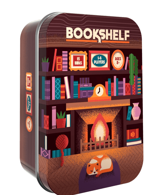 Bookshelf - a game in a tin - The Red Squirrel