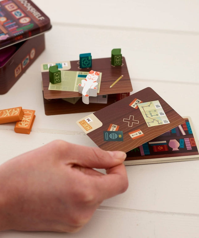 Bookshelf - a game in a tin