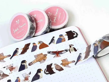 British Birds of Prey Washi Tape
