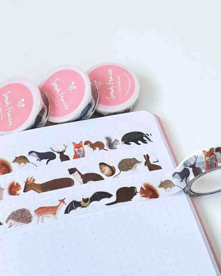 British Mammals Washi Tape