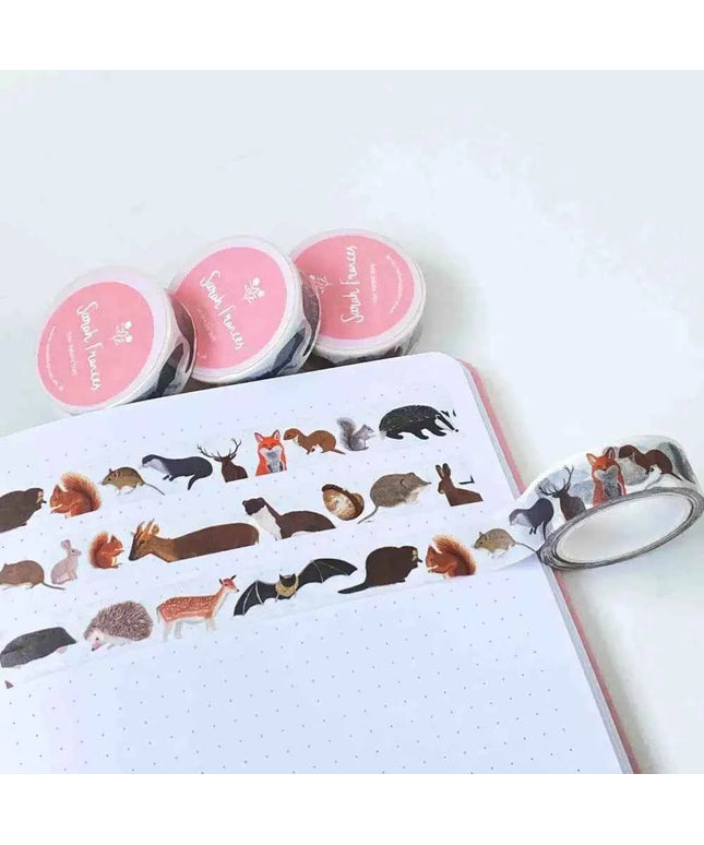 British Mammals Washi Tape