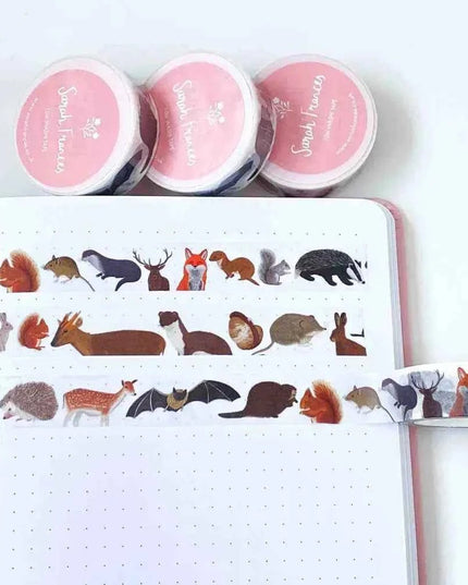 British Mammals Washi Tape