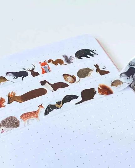 British Mammals Washi Tape