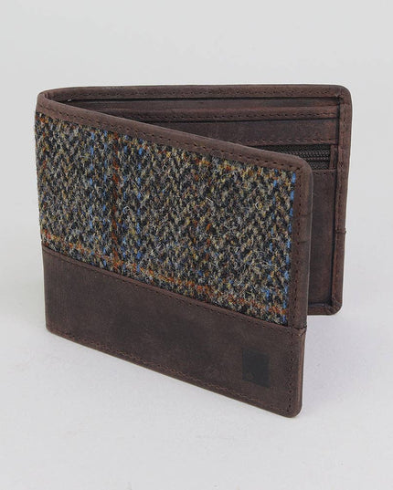 Brown Harris Tweed Wallet - Stylish and Practical Accessory