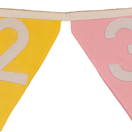 Bunting - Beautiful fabric Bunting Various designs Numbers