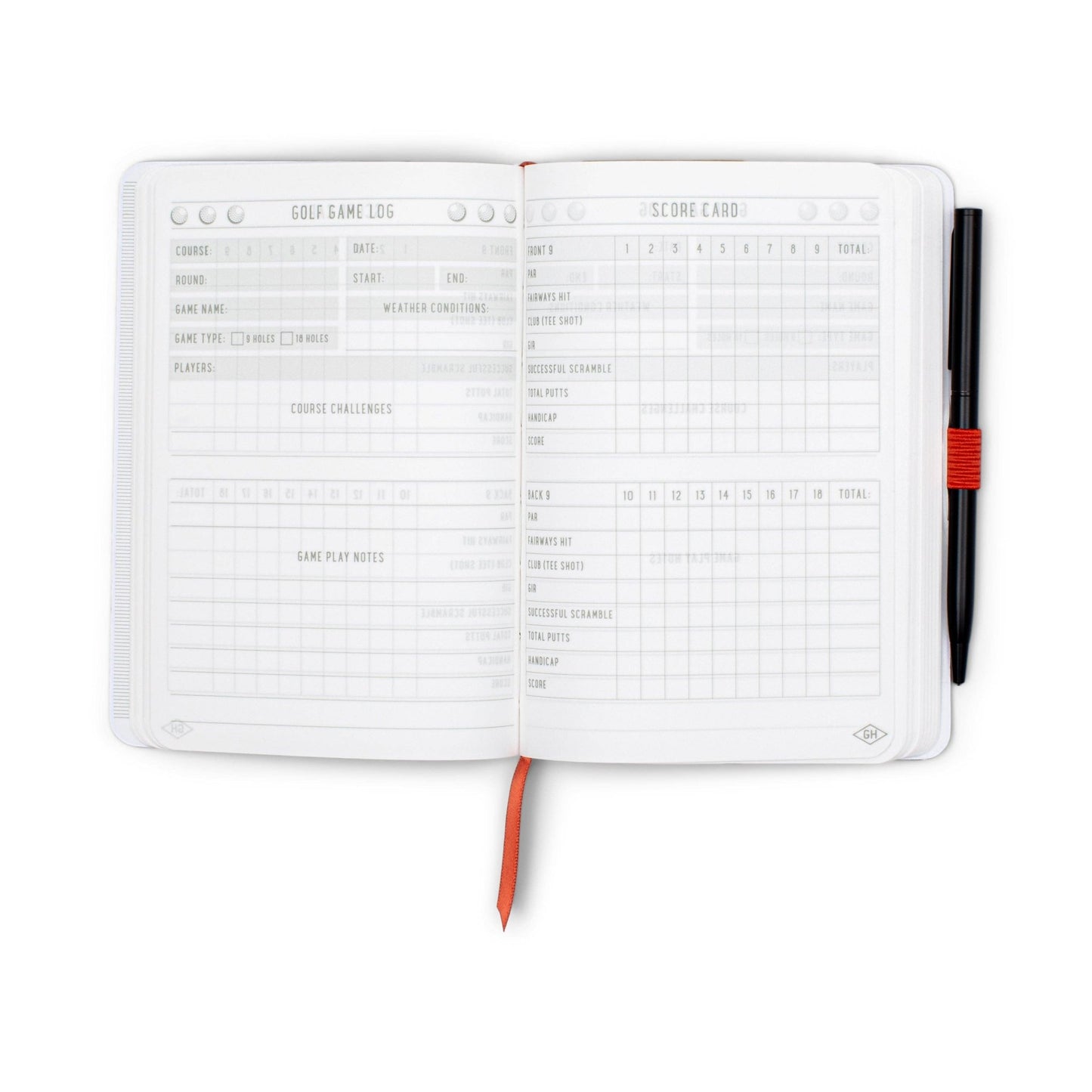 Waterproof Golfers Notebook - The Red Squirrel