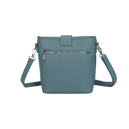 Harris Tweed Skye Blue Shoulder Bag - Blue - The Red Squirrel