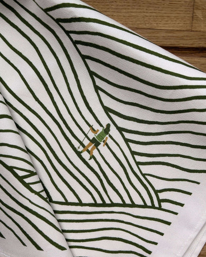 Walking Pattern Tea Towel - The Red Squirrel