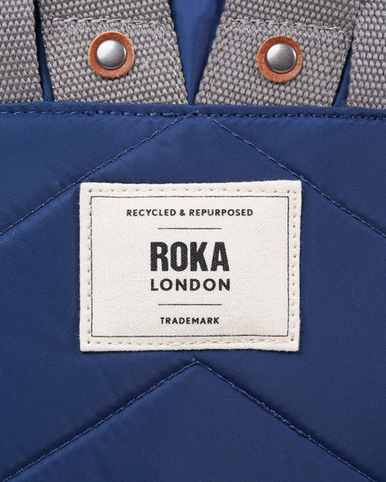 ROKA London Canfield Backpack in Crisp Blue Nylon