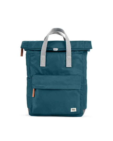 ROKA London Canfield Backpack in Teal Nylon