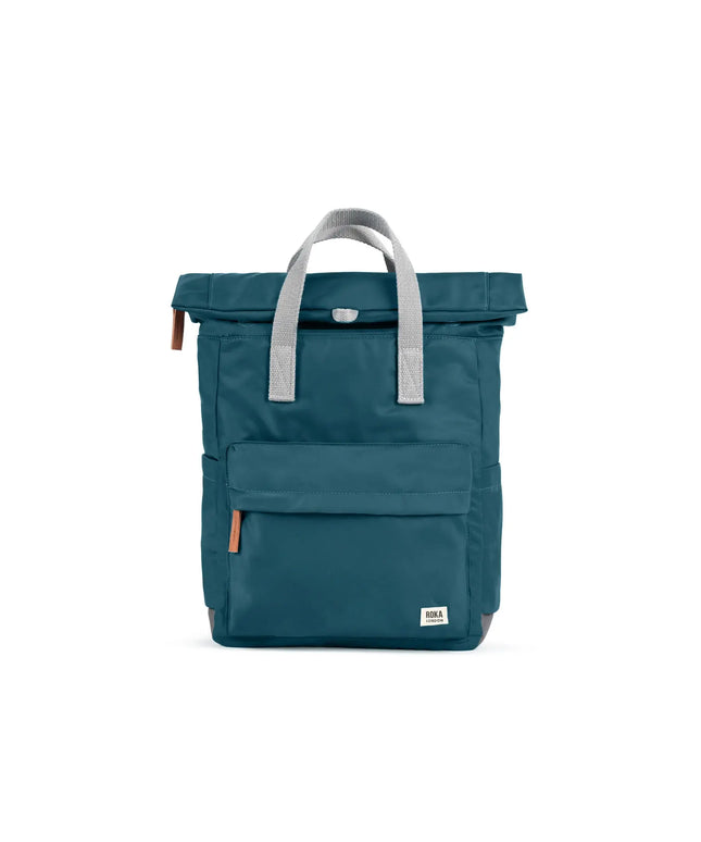 ROKA London Canfield Backpack in Teal Nylon