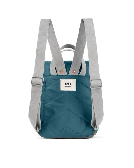 ROKA London Canfield Backpack in Teal Nylon