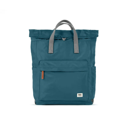 ROKA London Canfield Backpack in Teal Nylon