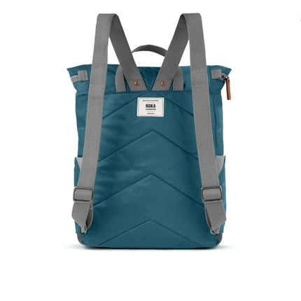 ROKA London Canfield Backpack in Teal Nylon