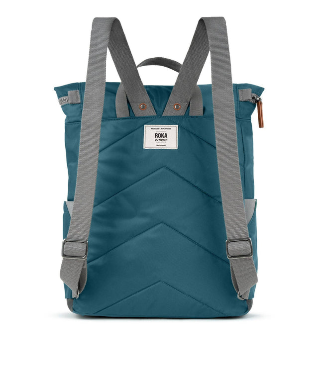 ROKA London Canfield Backpack in Teal Nylon