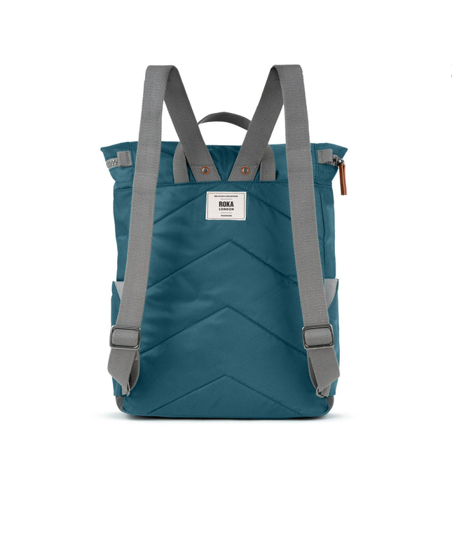 ROKA London Canfield Backpack in Teal Nylon