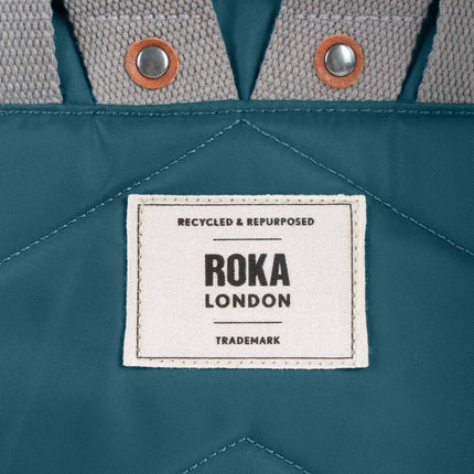 ROKA London Canfield Backpack in Teal Nylon
