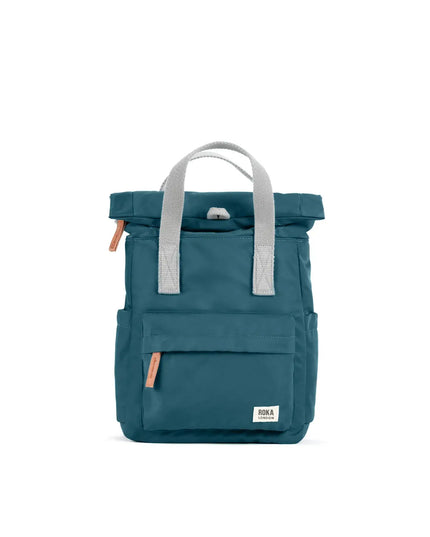 ROKA London Canfield Backpack in Teal Nylon