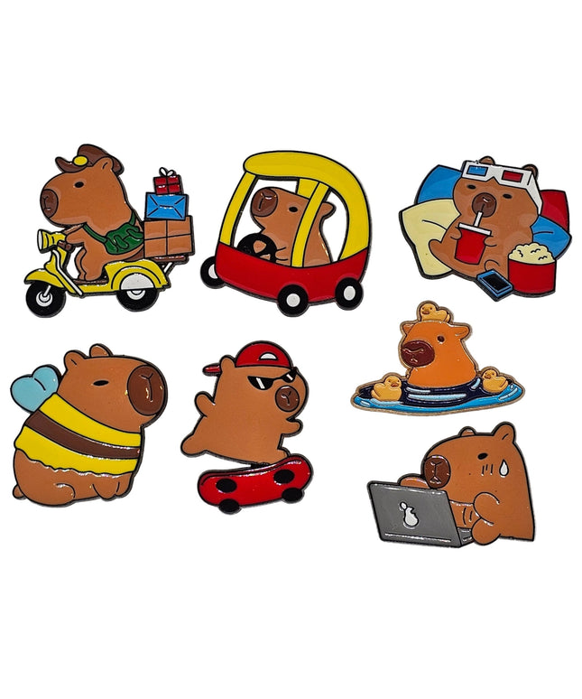 Capybara Pin Badges - various designs