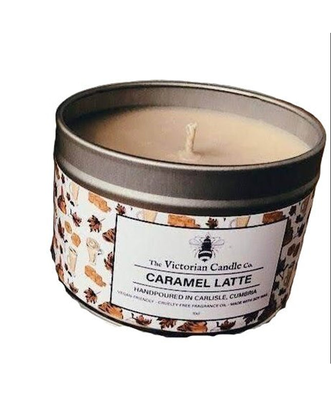 Caramel Latte - Scented Candle - 100ml Tin