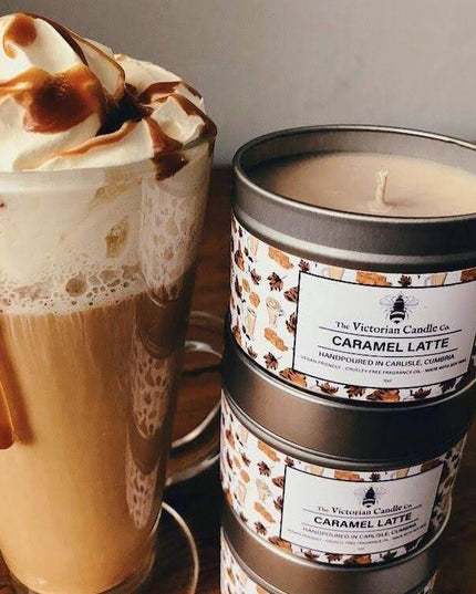Caramel Latte - Scented Candle - 100ml Tin