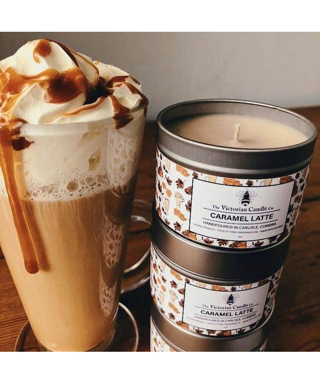 Caramel Latte - Scented Candle - 100ml Tin