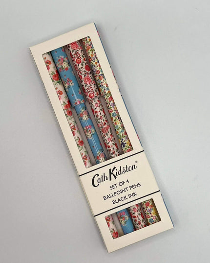 Cath Kidston Gift 4 Pens Stationery Flowers