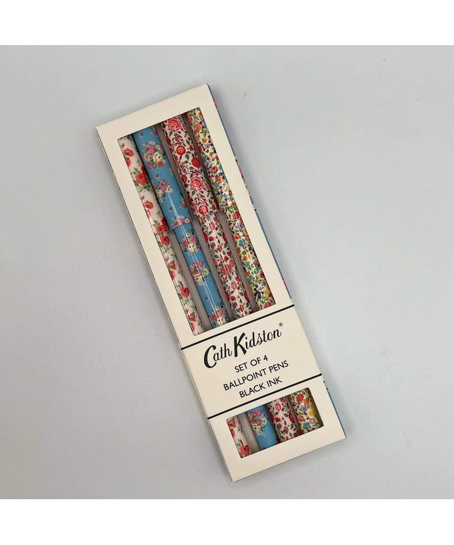 Cath Kidston Gift 4 Pens Stationery Flowers