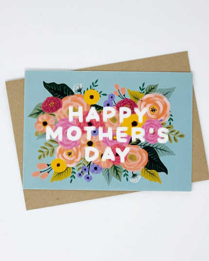 Happy Mother's Day Card - Vintage, Floral Design