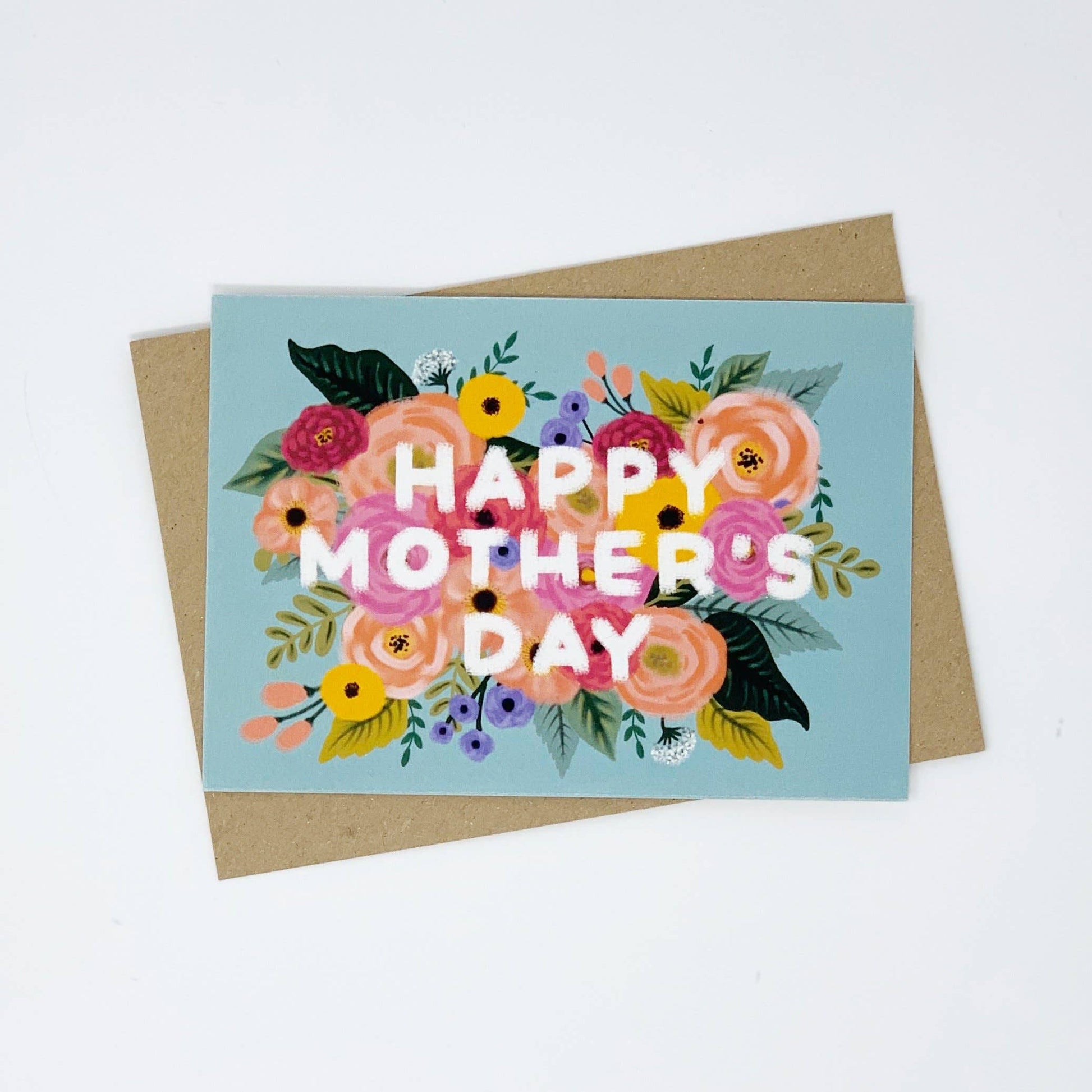 Happy Mother's Day Card - Vintage, Floral Design - The Red Squirrel