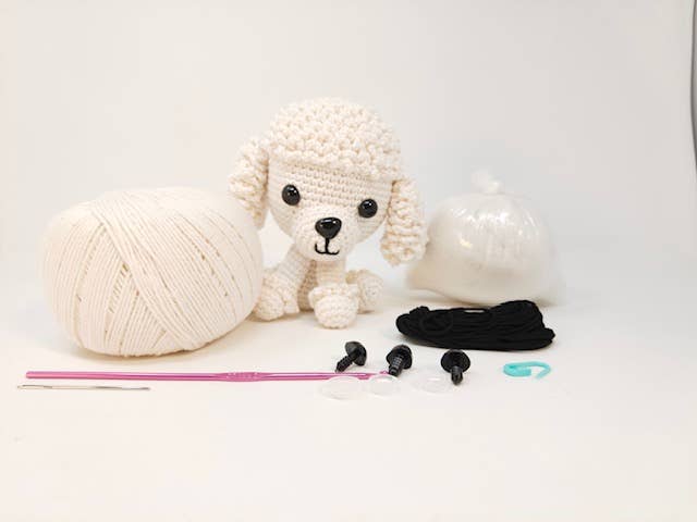 Knitty Critters - Pets - Barney Poodle - The Red Squirrel