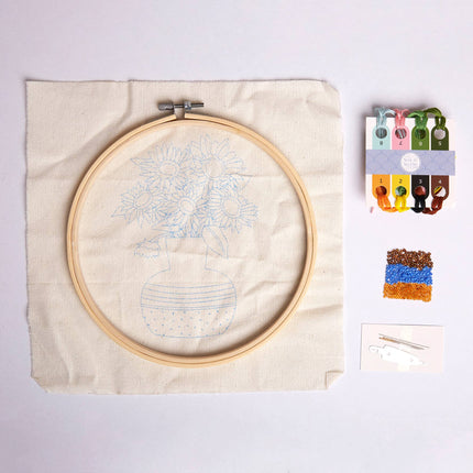 Sew & So On Embroidery Sewing Craft Kit Sunflowers