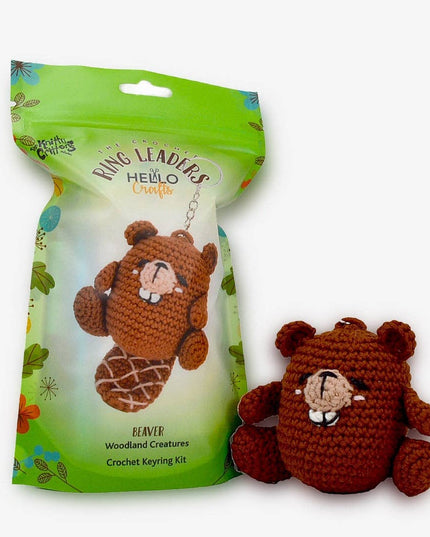 Ringleaders Keyring Crochet Kit - Woodland - Beaver
